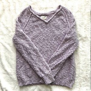 Lavender knit sweater